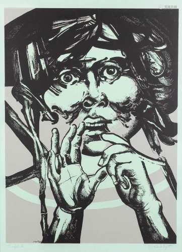 Octave LANDUYT (1922) 'No Title', a lithograph. (W: 43 x H: ...
