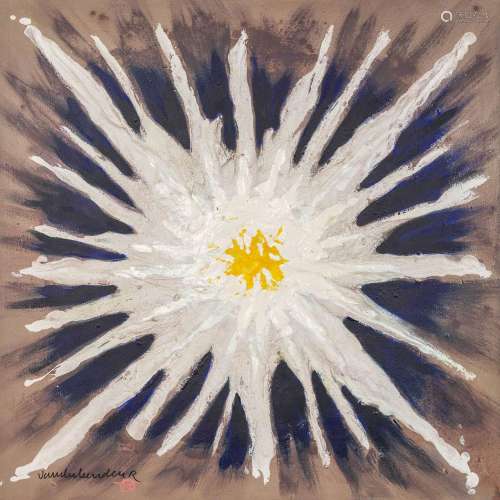 Robert VANDERLEENDEN (XX) 'Explosion' acryl on canvas. (W: 1...