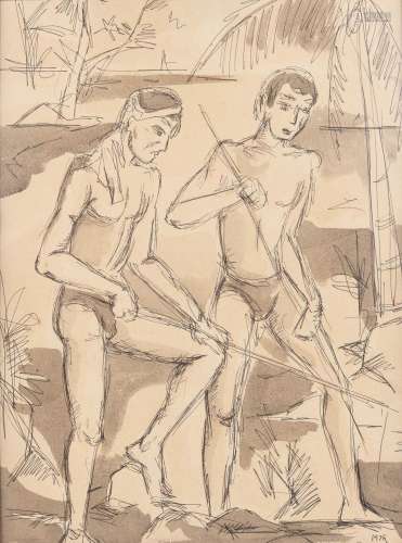 Senaka SENANAYAKE (1951) 'Untitled' pen on paper. 1978. (W: ...