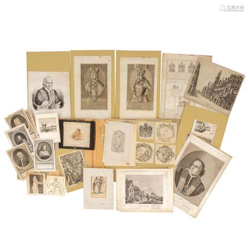 A collection of engravings and etchings, 17th and 18th centu...