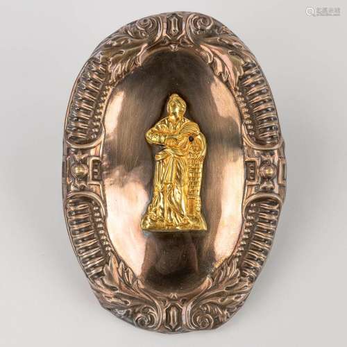 A procession attribute with image of Saint Barbara. 18th/19t...