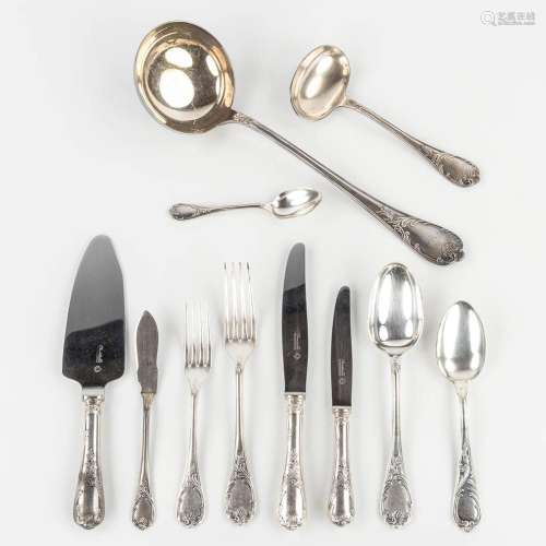 Christofle 'Marley', a set of silver-plated cutlery, 84 piec...