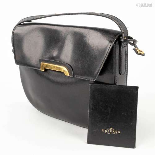 Delvaux, a cross-body handbag made of black leather. (W: 23 ...