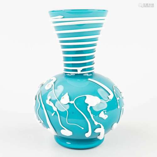 A vase made of glass with drip decor, Murano, Italy. (W: 16 ...