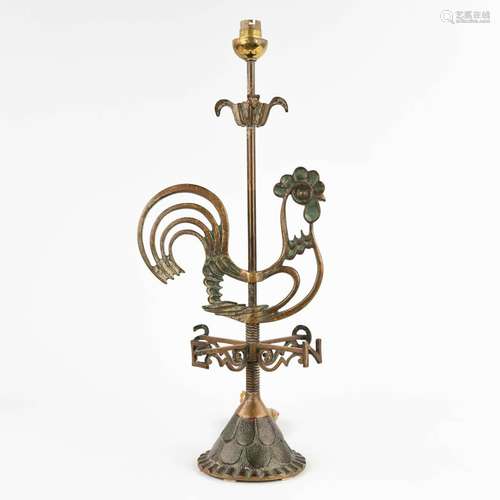 Le Verrier, a table lamp with a 'Weather Vane" rooster....