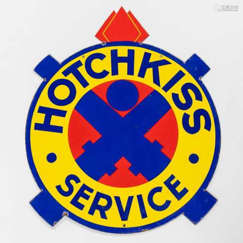 Hotchkiss Service emaillerie Alsacience, a double sided enam...