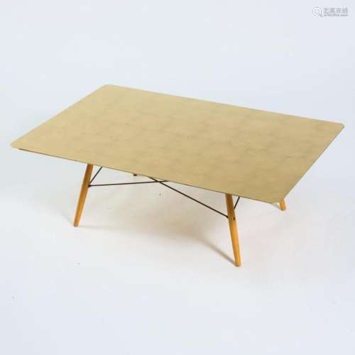 CHARLES EAMES; RAY EAMES,  GOLD LEAF TABLE  COFFEE TABLE, 19...