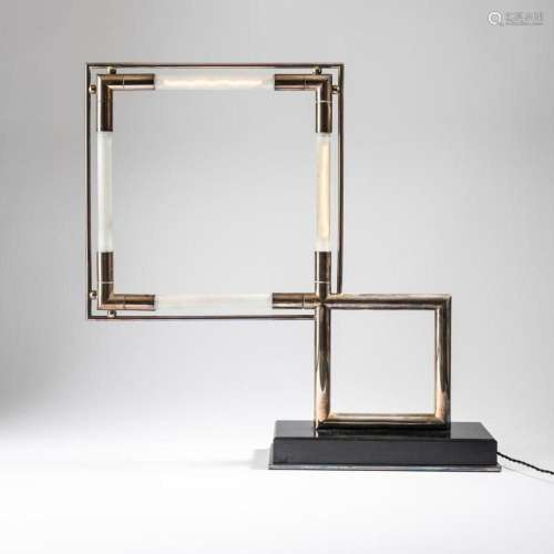 JACQUES ADNET,  QUADRO  TABLE LIGHT, C. 1928