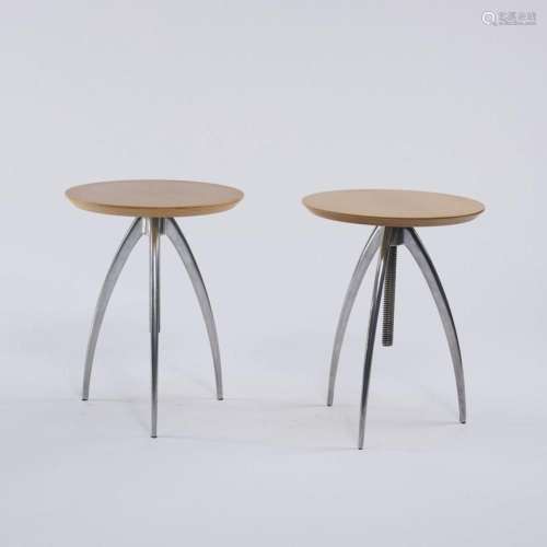 PHILIPPE STARCK, 2  VICIEUSE  SIDE TABLES, 1992