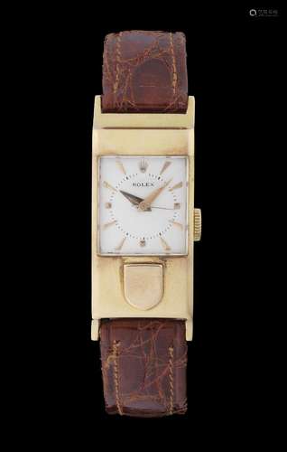 Rolex, Prince, montre rectangulaire mécanique<br />
Cadran c...