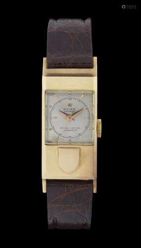 Rolex, Prince, montre rectangulaire mécanique<br />
Cadran g...