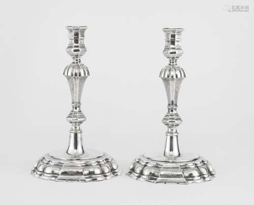 Paire de chandeliers<br />
Philippe Küsel, Augsbourg fin XVI...