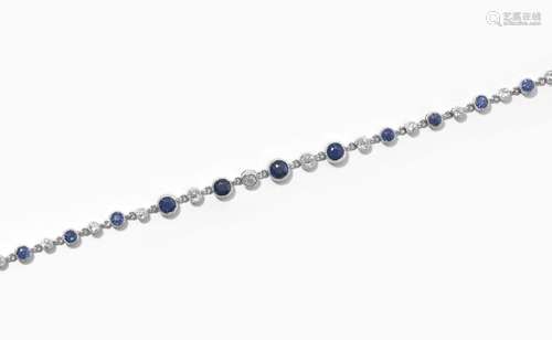 Saphir-Diamant-Bracelet