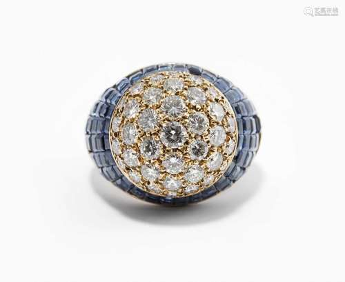 Sabbadini Brillant-Saphir-Ring