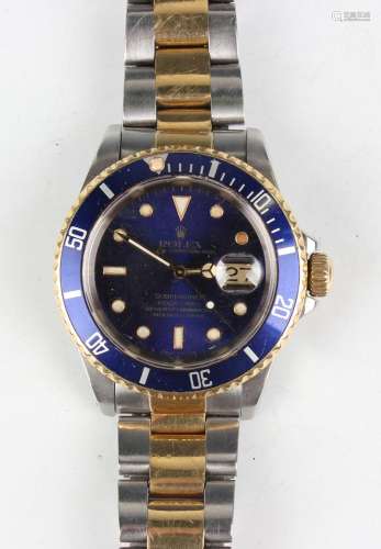 A Rolex Oyster Perpetual Date Submariner stainless steel and...