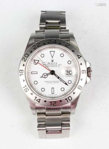 A Rolex Oyster Perpetual Date Explorer II stainless steel ca...