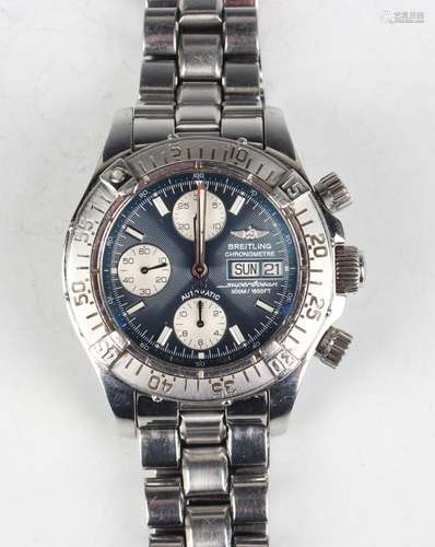 A Breitling Chronometre Superocean Automatic stainless steel...