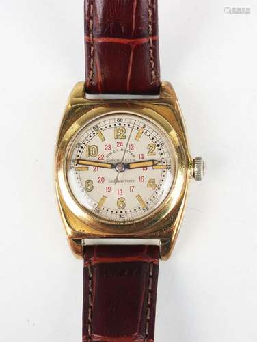 A Rolex Oyster Chronometer Observatory gilt metal fronted an...