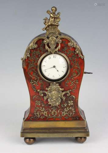 A late 19th century brass mounted and red tortoiseshell boul...