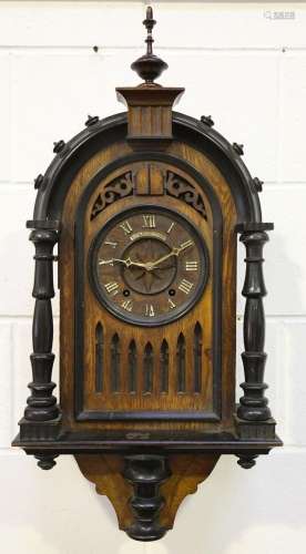 A mid to late 19th century Black Forest oak and ebonized cuc...