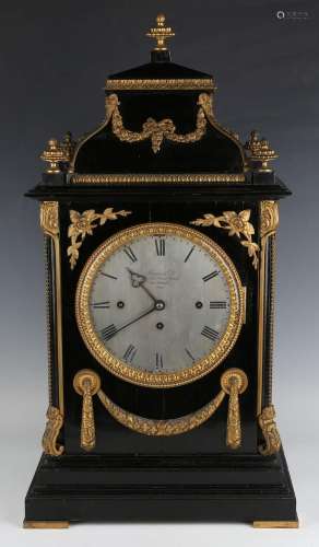 An impressive late Victorian ebonized and gilt brass mounted...