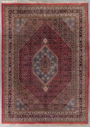 An Oriental hand-made carpet, Bidjar. (L: 340 x W: 247 cm)
