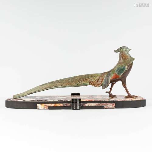 A figurine of a Pheasant, art deco style. First half of the ...