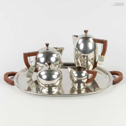 Les Etains Du Manoir, a coffee- and tea service made of tin ...