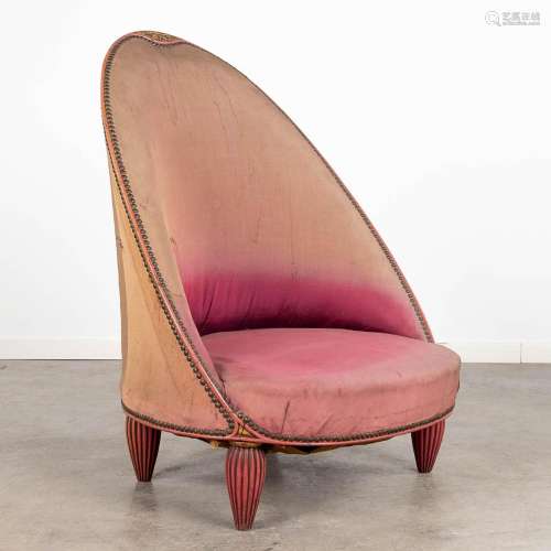 Paul FOLLOT (1877-1941) 'Chaise Crapaud', art deco style, ci...