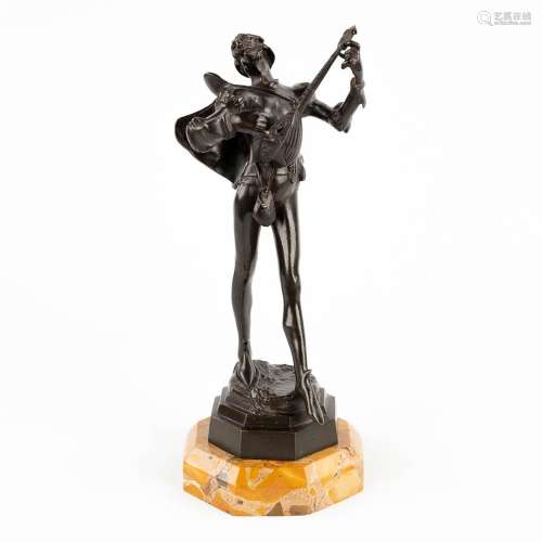 Auguste DE WEVER (1836-1910) 'Mephisto' patinated bronze on ...