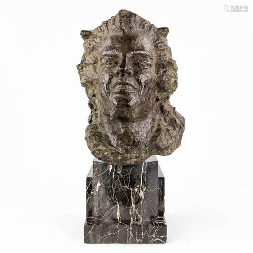 Philippe WOLFERS (1858-1929) 'Dyonisos', patinated bronze on...