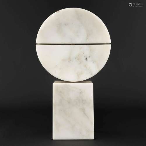 Hilde VAN SUMERE (1932-2013) 'Sculpture' white Carrara marbl...