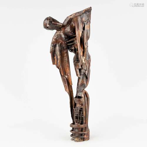 Michel JANSSENS (XX) 'Female', copper, a statue, circa 1992....