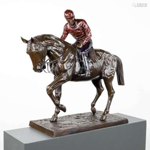 Isidore Jules BONHEUR (1827-1901) 'Le Grand Jockey' a patina...