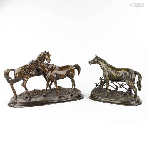 Pierre-Jules MÈNE (1810-1879)(after) 'Horses' a collection o...