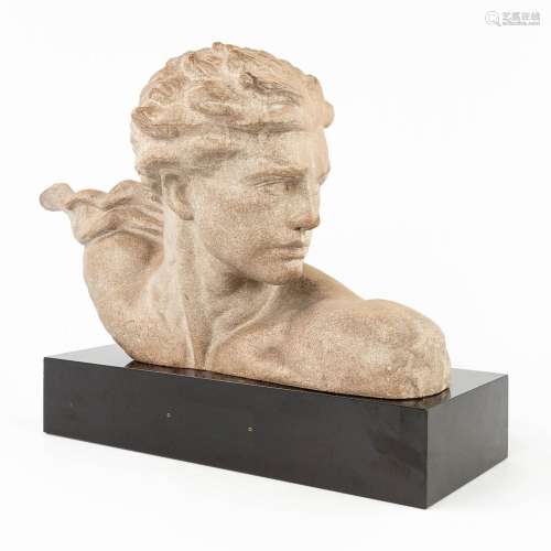 Alexandre KELETY (1874-1940) 'Bust of Jean Mermoz', terracot...