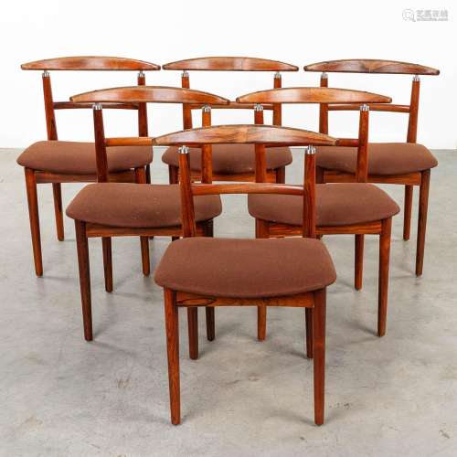 Helge SIBAST (1908-1985) 'Chairs model 465' made of rosewood...
