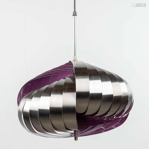 Henri MATHIEU (XX) 'Pendant light' metal, circa 1970. (W: 40...