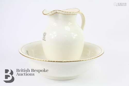 Thomas Goode & Co Spode wash bowl and jug