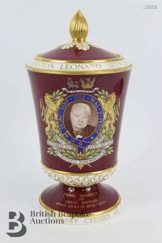 Large limited Edition Spode Winston Churchill commemorative ...