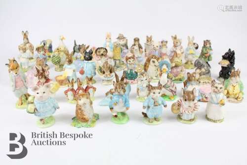 Collection of Beatrix Potter figures