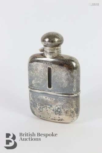 Silver hip flask