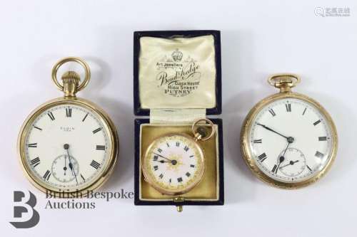 Gold plated Waltham & Co pocket watch