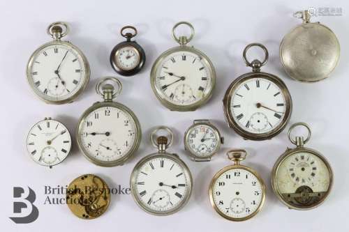 Miscellaneous pocket watches and parts