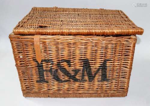 Picnic basket with a fitted interior with accessories approx...