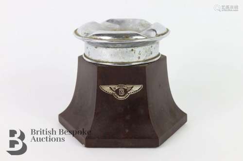 A brown bakelite showroom ashtray from the old W.O Bentley C...