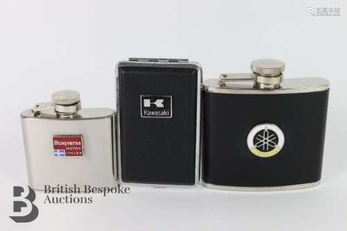 A stainless steel drinks flask for the Husqvarna motorcyclis...