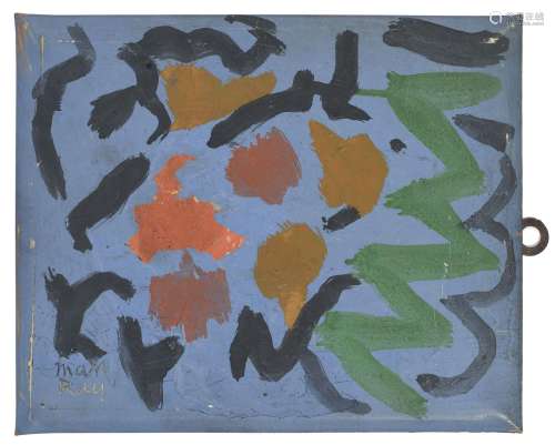 Man Ray (1890-1976), Composition, huile sur émail, signée, 1...