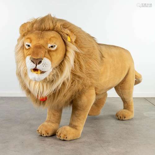 Steiff Studio Lion, EAN 502651, around 1991-1997. (W: 170 x ...