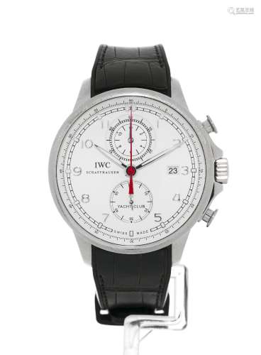 IWC, Yacht Club,  réf. 3902, montre chronographe en acier éc...